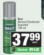 Brut Aerosol Deodorant Assorted-120ml