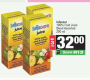 Infacare 100% Fruit Juice Blend Assorted-For 3 x 200ml