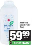 Johnson's Baby Powder-400g