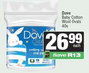 Dove Baby Cotton Wool Ovals-40's
