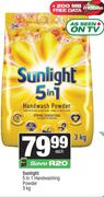 Sunlight 5 In 1 Handwashing Powder-3Kg