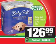 Baby Soft Toilet Tissue 2 Ply-18s