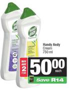 Handy Andy Cream-For 2 x 750ml