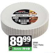 Spar Paper Plates-100s