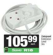 Zakspeed Extension Lead 3m