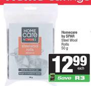 Homecare By Spar Steel Wool Rolls-50g