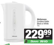 Mellerware Cordless Kettle Black Or White-1s