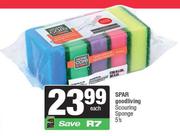 Spar Good Living Scouring Sponge-5's