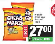 Willards Cheas Naks Assorted-For 2 x 135g