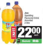 Jive Sparkling Flavoured Drink Assorted-For 2 x 2L