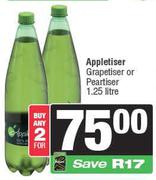 Appletiser Grapetiser Or Peartiser-For 2 x 1.25L