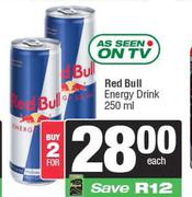 Red Bull Energy Drink-For 2 x 250ml