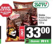 Simba Potato Chips Assorted-For 2 x 120g