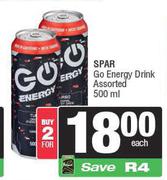 Spar Go Energy Drink Assorted-For 2 x 500ml