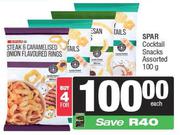 Spar Cocktail Snacks Assorted-For 4 x 100g