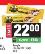 Jungle Energy Bar Range-For 2 x 40g