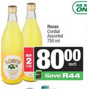 Roses Cordial Assorted-For 2 x 750ml