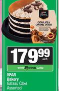 Spar Bakery Gateau Cake Assorted-Each