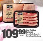 Your Butcher By Spar Pork Belly Roast Or Pork Braai Rashers-Per kg