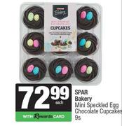 Spar Bakery Mini Speckled Egg Chocolate Cupcakes-9s Pack