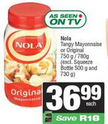 Nola Tangy Manyonnaise Or Original-750g/780g Each