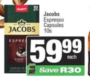 Jacobs Espresso Capsules-10s Pack