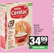 Nestle Cerelac Baby Cereal With Milk-200g Each