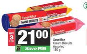 SaveMor Cream Biscuits Assorted-For 3 x 150g