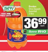 Brookes Oros Squash Assorted-2Ltr