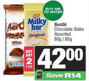 Nestle Chocolate Slabs Assorted-For Any 2 x 80g/85g