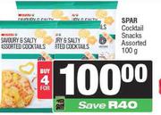 Spar Cocktail Snacks Assorted-For 4 x 100g
