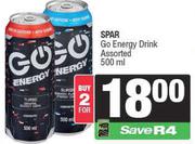 Spar Go Energy Drink Assorted-For 2 x 500ml