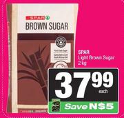 Spar Light Brown Sugar-2kg 
