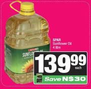 Spar Sunflower Oil-4Ltr