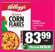 Kellogg's Toasted Golden Cereal Flakes-1kg Each