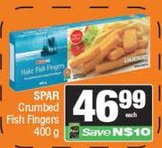Spar Crumbed Fish Fingers-400g
