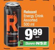 Reboost Energy Drink Assorted-500ml 