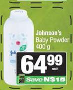 Johnson's Baby Powder-400g 