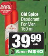 Old Spice Deodorant For Men-150ml