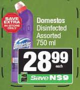 Domestos Disinfected Assorted-750ml