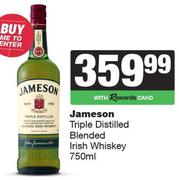 Jameson Triple Distilled Blended Irish Whiskey-750ml