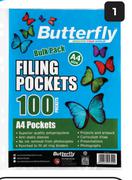 Butterfly A4 Filing Pockets (100-Pack)