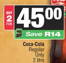 Coca-Cola Regular Only-For 2 x 2Ltr