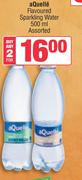 Aquelle Flavoured  Sparkling Water Assorted-For Any 2 x 500ml