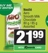 Nestle Aero Smooth Milk Chcolate Assorted-80g/85g Each