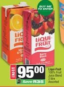 Liqui Fruit 100% Fruit Juice Blend Assorted-For Any 2 x 2Ltr