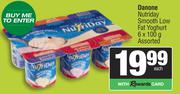 Danone Nutriday Smooth Low Fat Yoghurt-6 x 100g