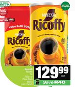 Nescafe Ricoffy Tin 750g Or Value Pack 800g
