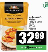 Ina Paarman's Kitchen Ready To Serve Sauce Assorted-200ml