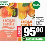 Liqui-Fruit 100% Fruit Juice Blend Assorted-For Any 2 x 2Ltr